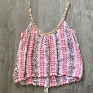 Free People Aztec embroidered tank
